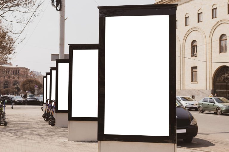blank-mock-up-of-vertical-street-poster-billboard
